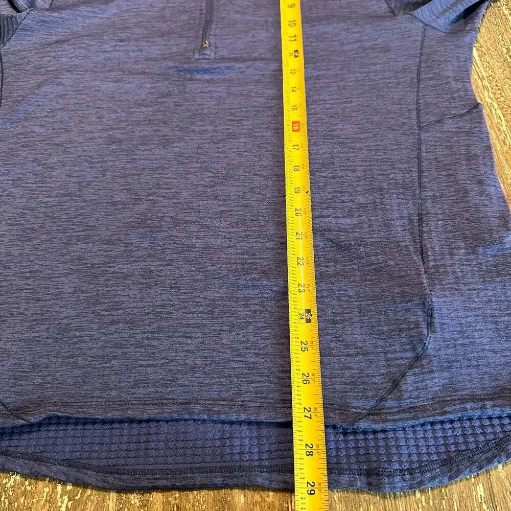 Nike Long Sleeve 1/4 Zip Dri-Fit Therma Running Top Pullover Blue Men’s Size L
